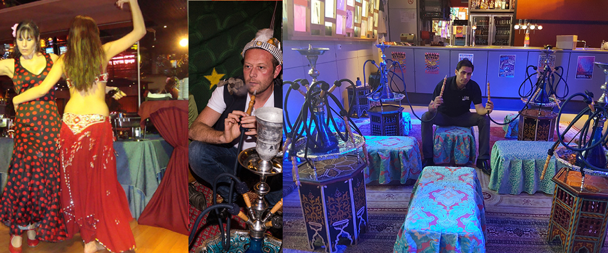 Shisha lounge volledig in Arabische stijl